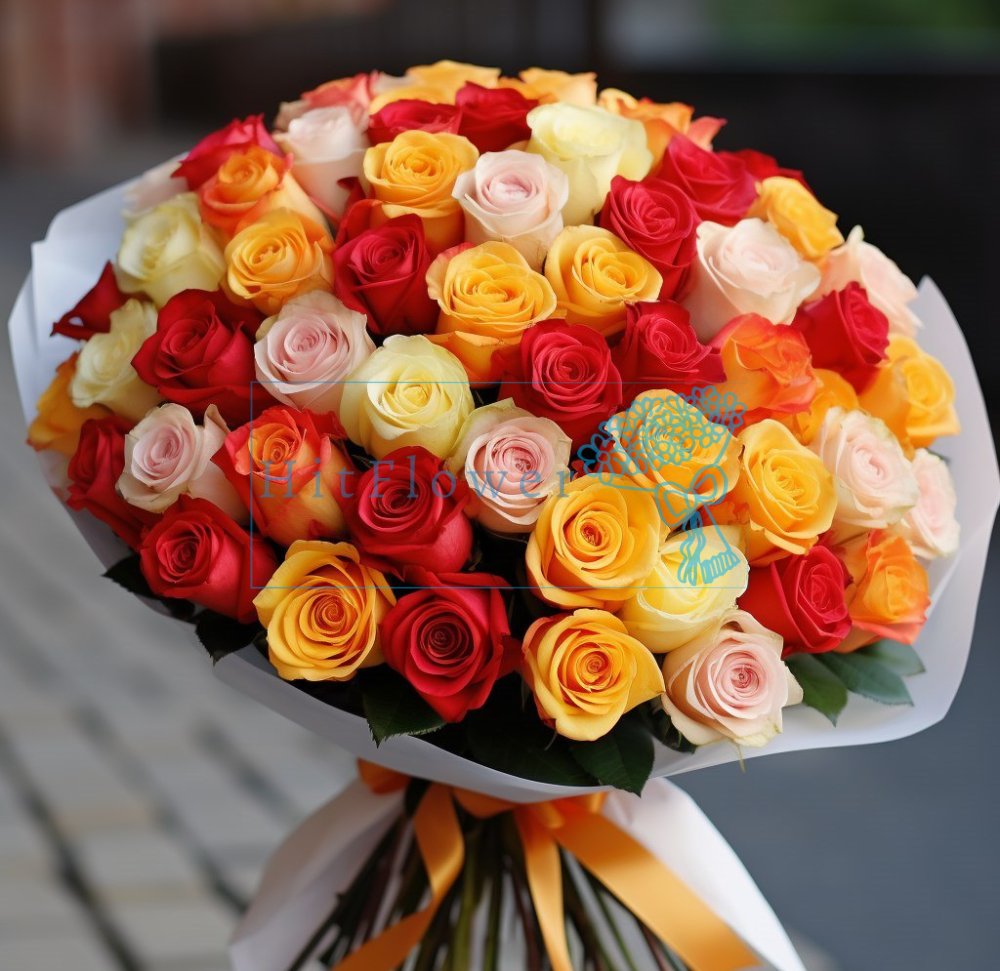 Букет Пылающее сердце Букет роз Пылающее сердце